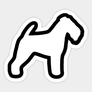 Welsh Terrier Silhouette Sticker